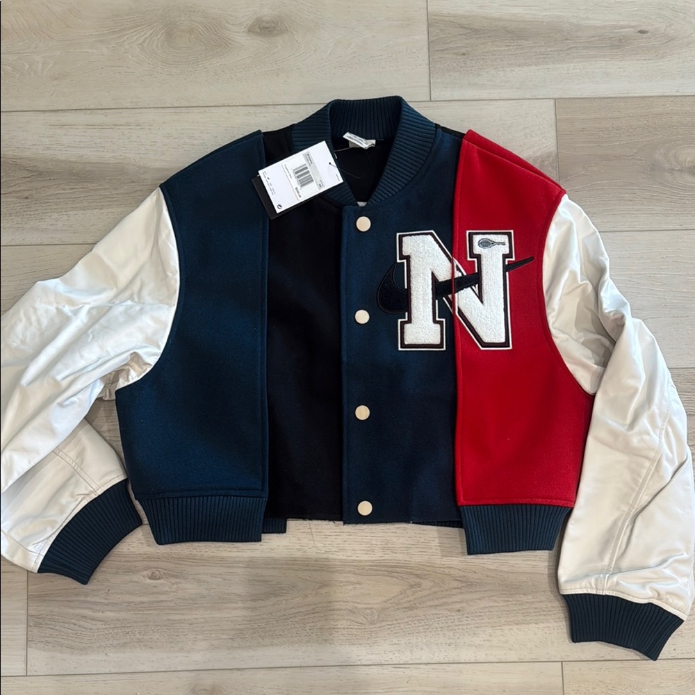 Nike Women’s by YOON Colorblock Varsity Jacket Sz XS NWT